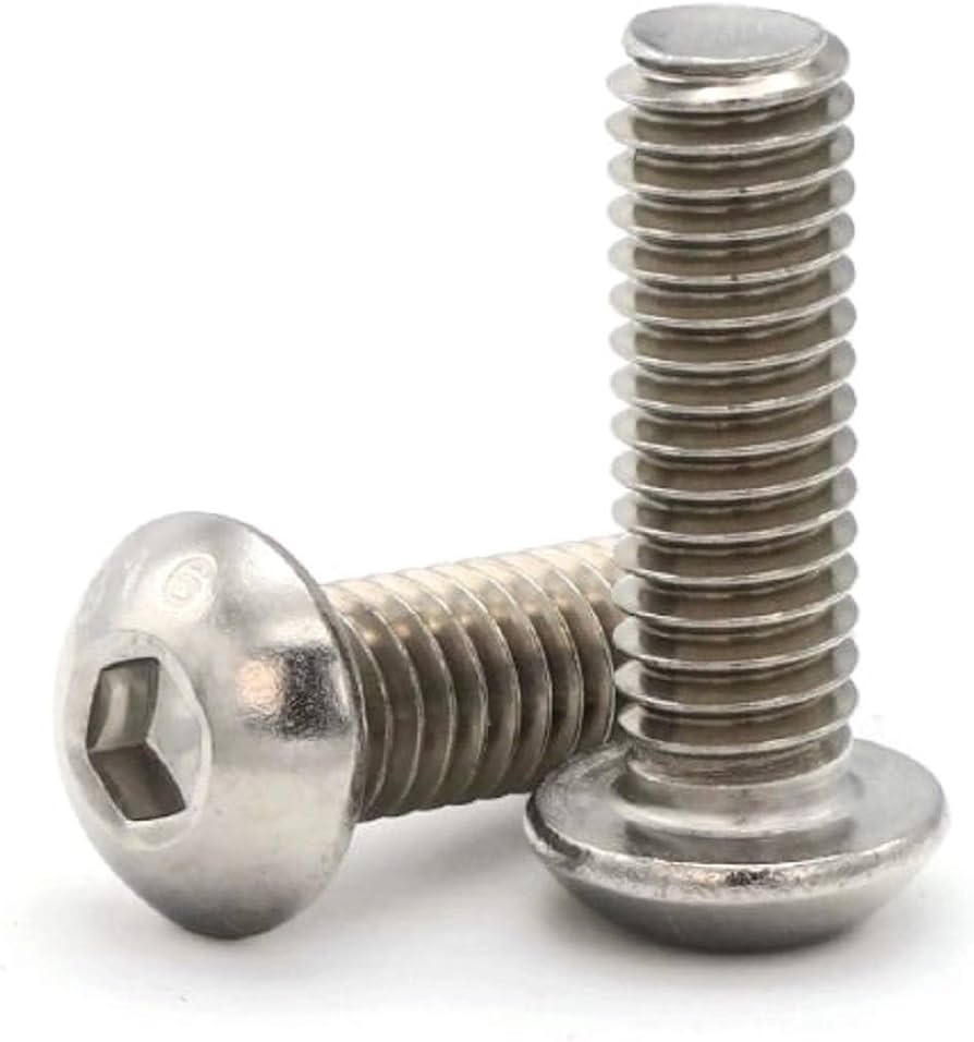 Picture of Brighton Best 062067 1/4"-20X1/2",(Ft) Button Socket Cap Screw, Stainless Steel 316